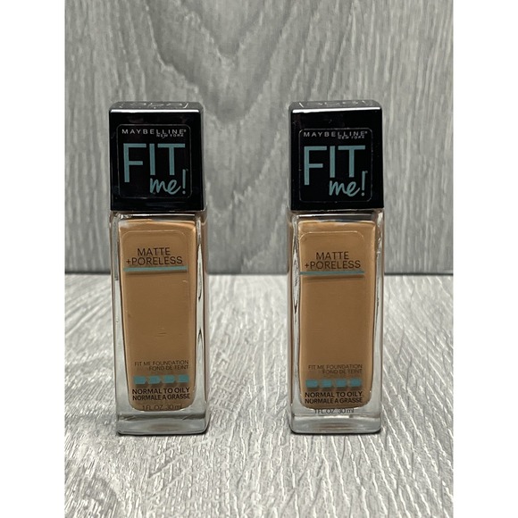 Maybelline New York Other - 2 x Maybelline‎ Fit Me! Matte + Poreless Foundation #358 Latte 1 Fl Oz / 30ml